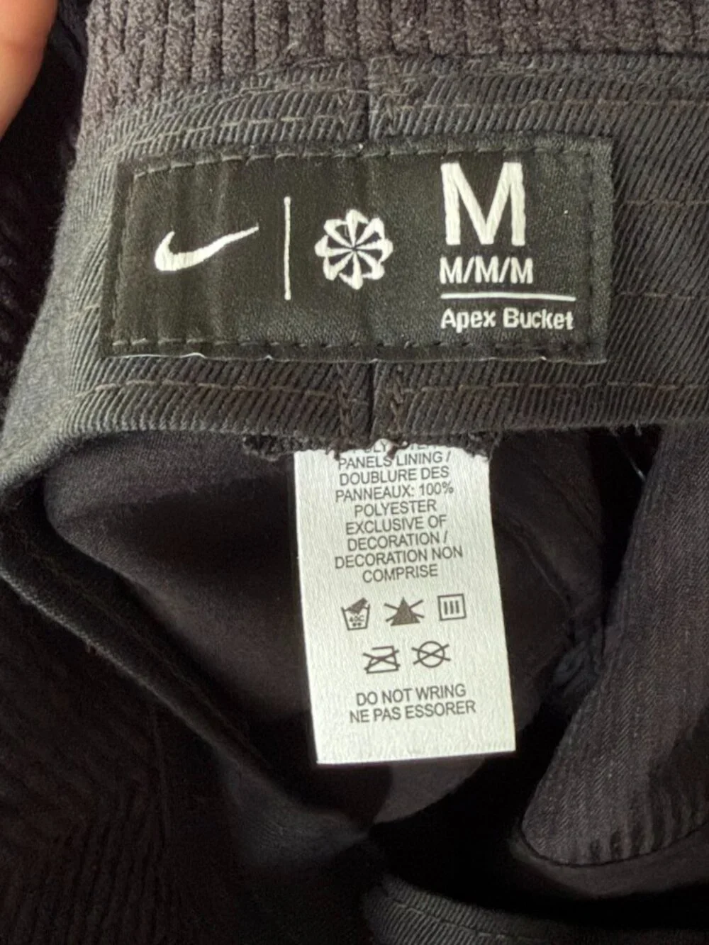 Nike USA Soccer Apex Bucket Hat Black Corduroy One Nation One Team M